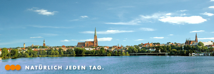 Blick auf die Schweriner Innenstadt, Copyright: SWS